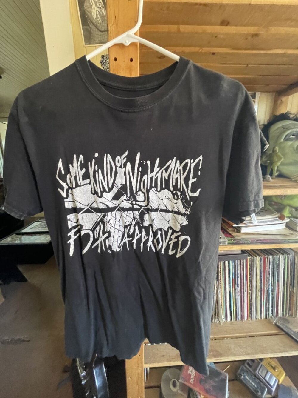 some kind of nightmares band man black t-shirt size m